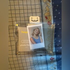 New Heyday Instax Polaroid 2x3 Clear Transparent Photo Frame Block Holds 2 Pics